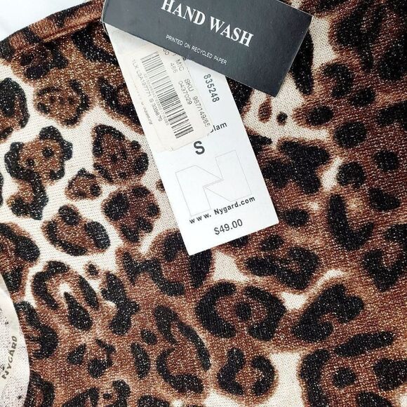 NY Gaurd Animal Sleeveless Blouse Small NWT - Picture 4 of 5